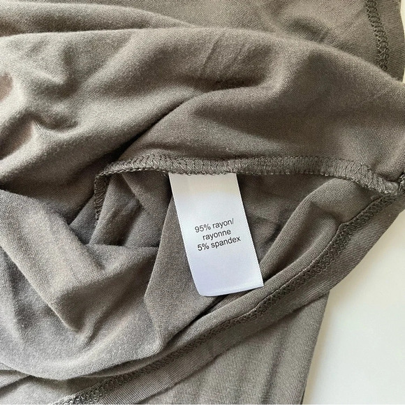 Maurices 24/7 Olive Green 3/4 Sleeve Crew Neck Casual Tee Small Women’s - Picture 9 of 10